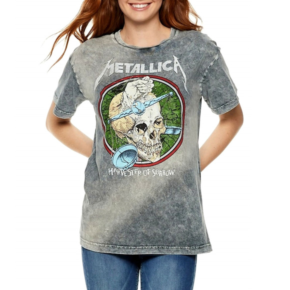 Metallica Harvester Of Sorrow Tie Dye metal rock Official T-Shirt L NWT - Picture 1 of 3